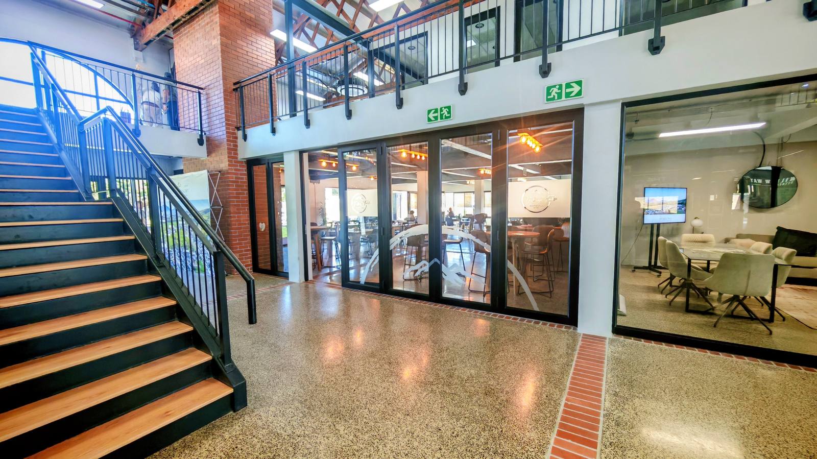 The Village Hub entrance lobby and staircase, Nooitgedacht Village