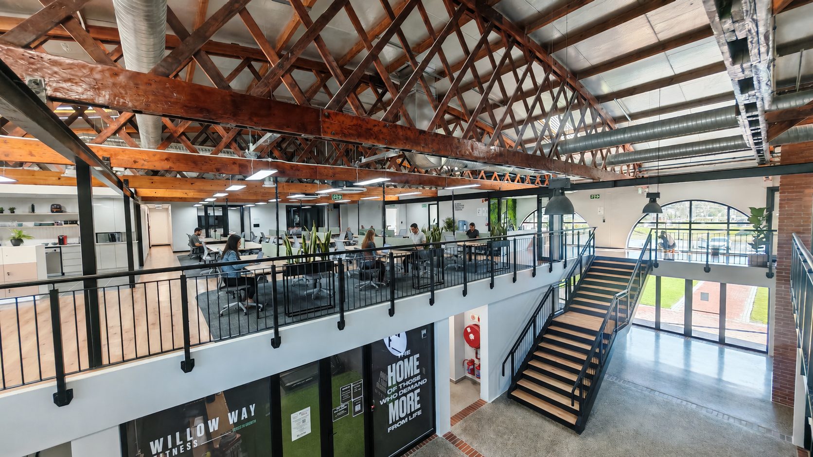 Open coworking area at The Village Hub Nooitgedacht Village
