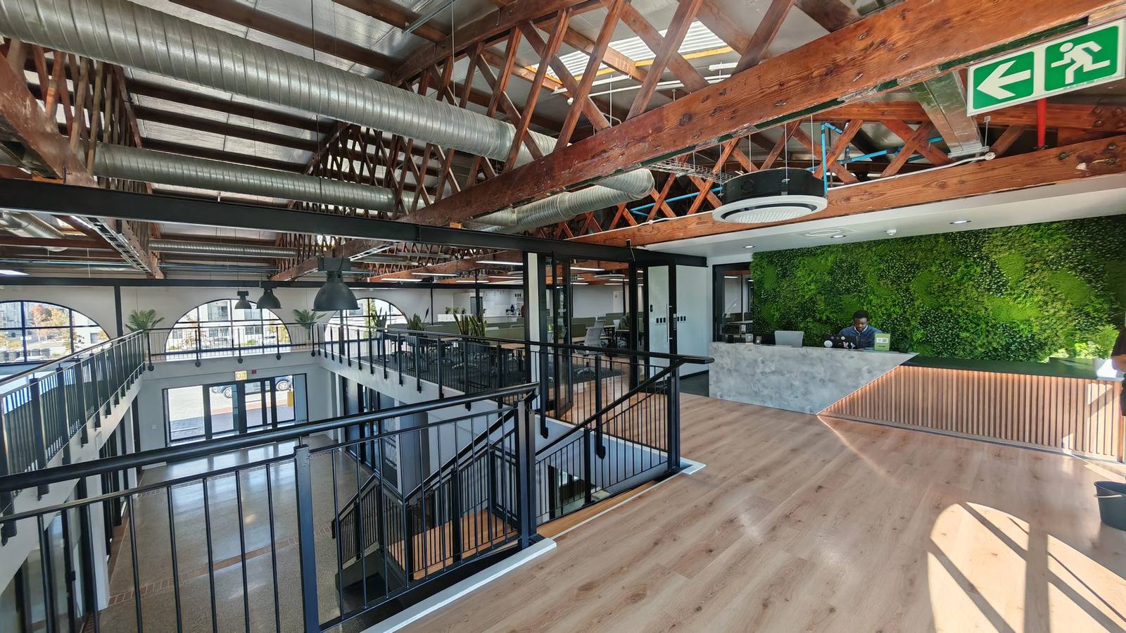 The Village Hub reception and living green wall, Nooitgedacht Village
