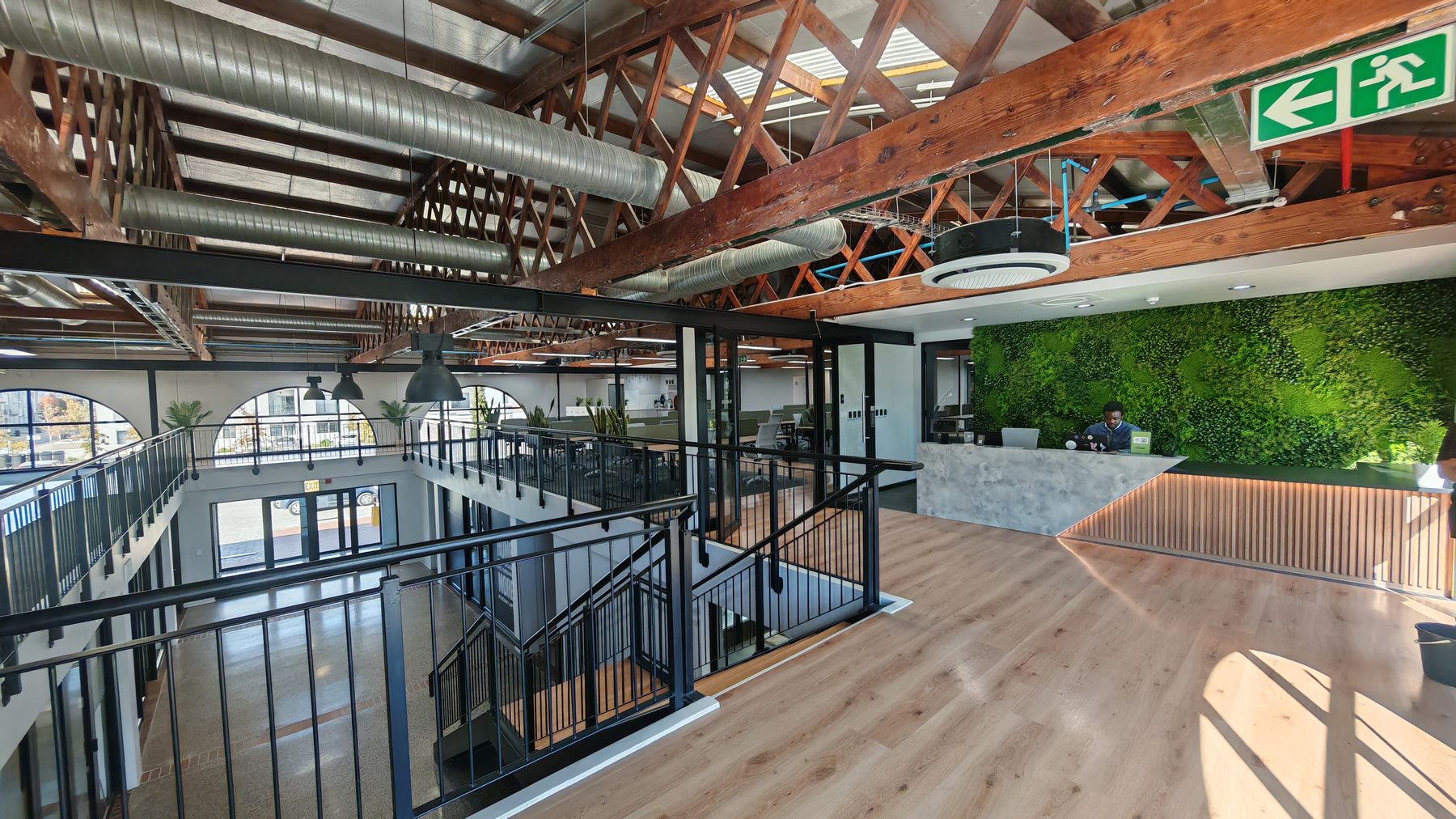 The Village Hub coworking space reception in Stellenbosch